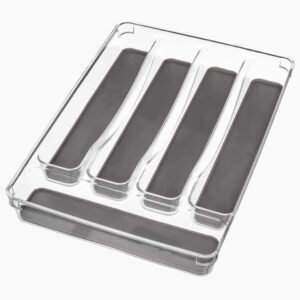 Bestikbakke til skuffe (3 varianter) - Transparent - 23cm x 32,5cm x 4,5cm - Fernanda