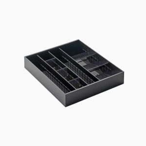 Yamazaki Bestikbakke med udtræk (2 farver) - Sort - 30-47cm x 35cm x 5,5cm - Mila