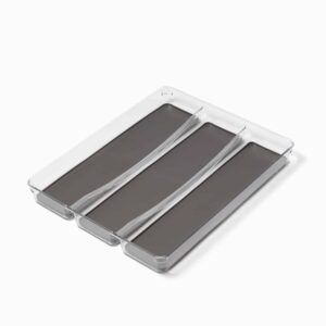 Bestikbakke til skuffe (3 varianter) - Transparent - 32cm x 40cm x 4,5cm - Fernanda