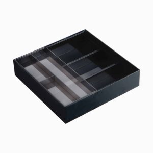 Yamazaki Bestikbakke med udtræk (2 farver) - Sort - 25cm x 24,5cm x 6cm - Drew