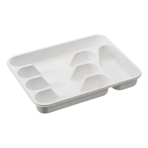 Bestikbakke 5 rum hvid