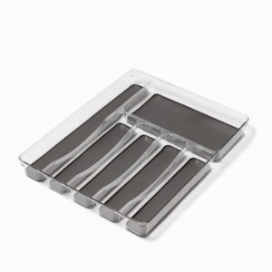 Bestikbakke til skuffe (3 varianter) Transparent Rektangulær Plast 32cm x 40cm x 4,5cm - Transparent - 32cm x 40cm x 4,5cm - Fernanda